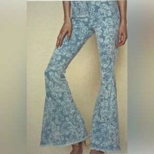 Show me your Mumu Blue jeans wide leg bell bottom Berkeley Bells small f…